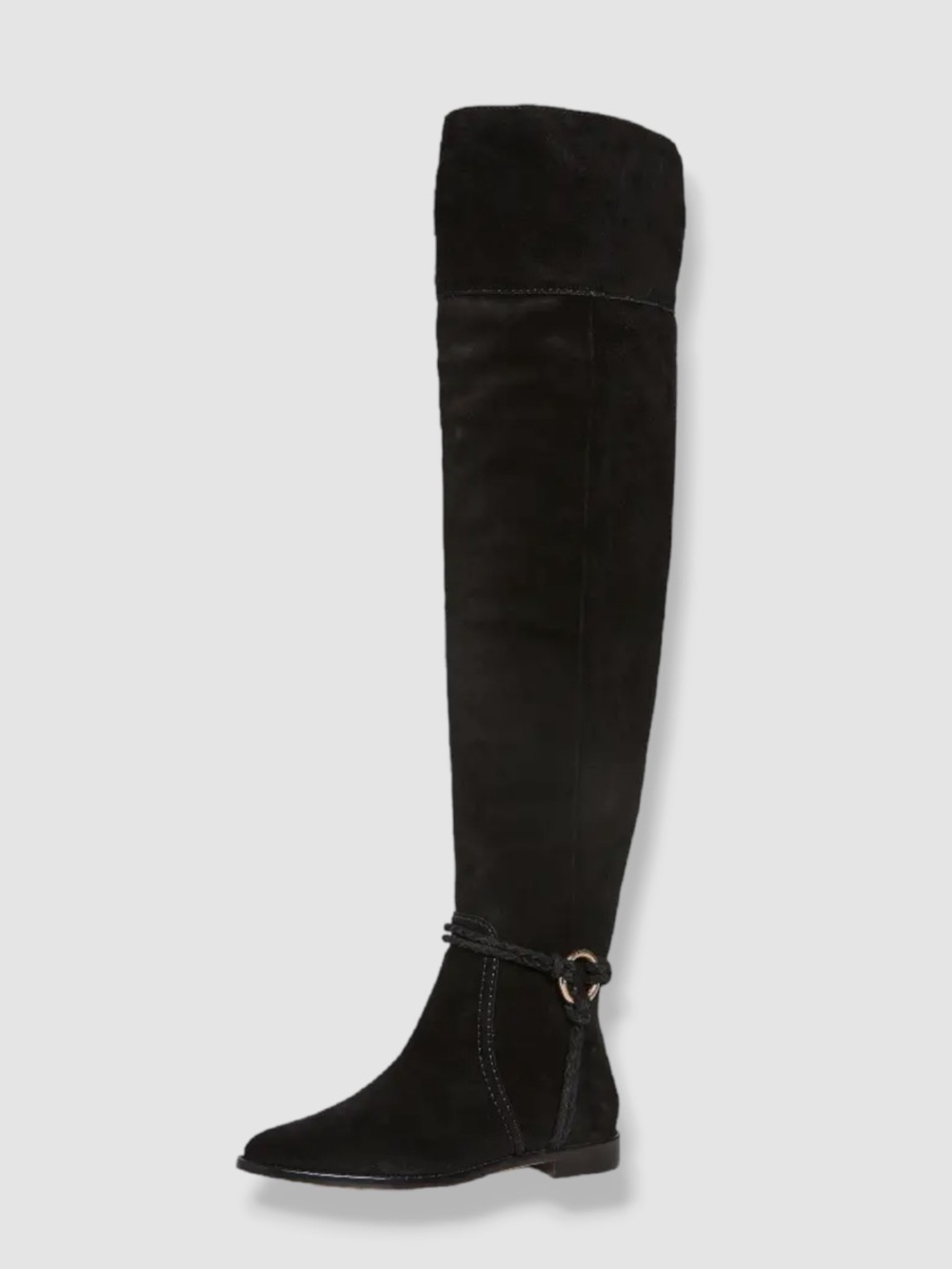 $950 NWOT Ulla Johnson Alps Black Over-the-Knee Suede Riding Tall Boots Size 9.5